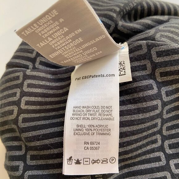 Columbia Striped Knit Beanie Cap Hat For Men & Women unisex blue tones cerulean - Picture 10 of 13